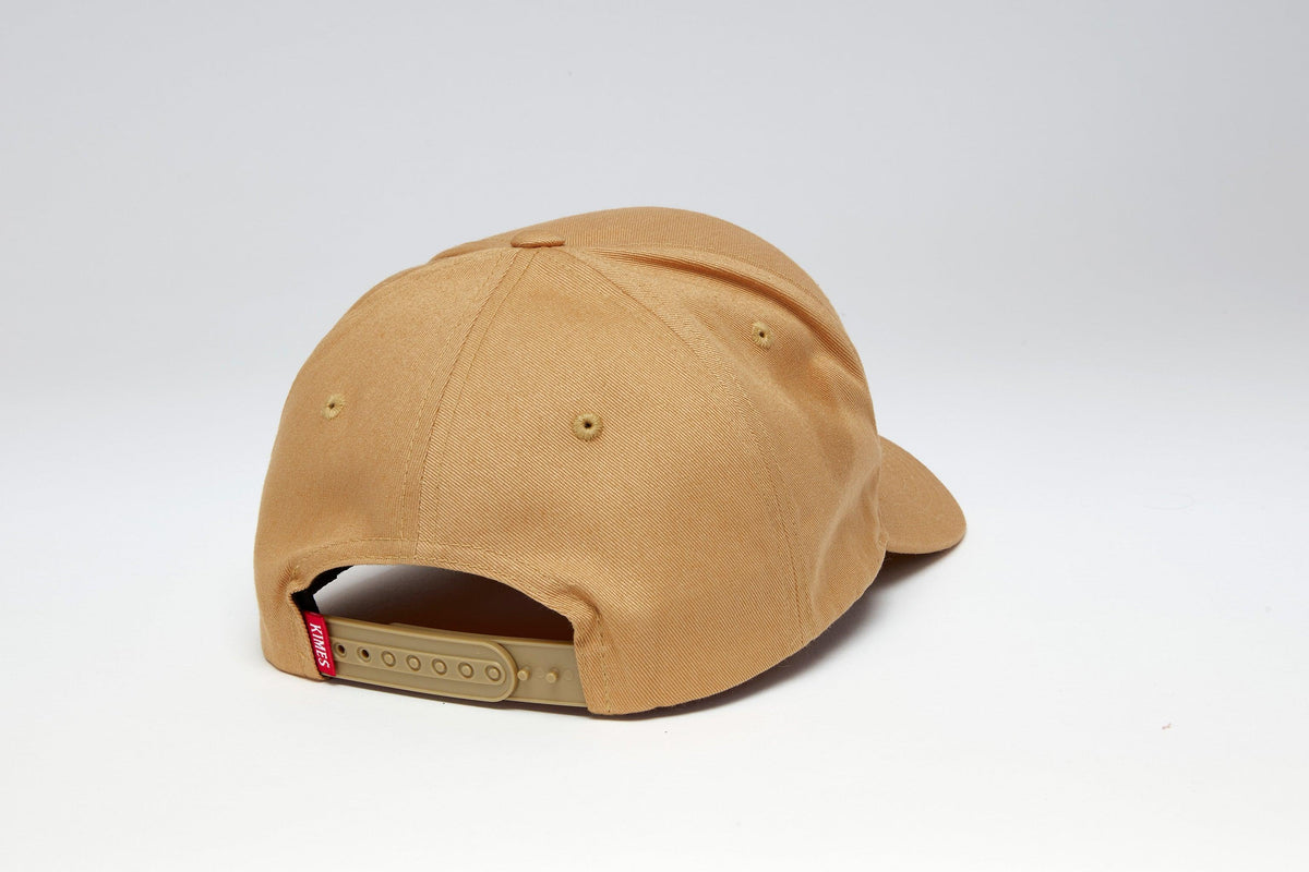 Kimes Ranch 66 hat in Work Wear brown with embroidered logo, eyelets, and adjustable strap; #color_ww brown