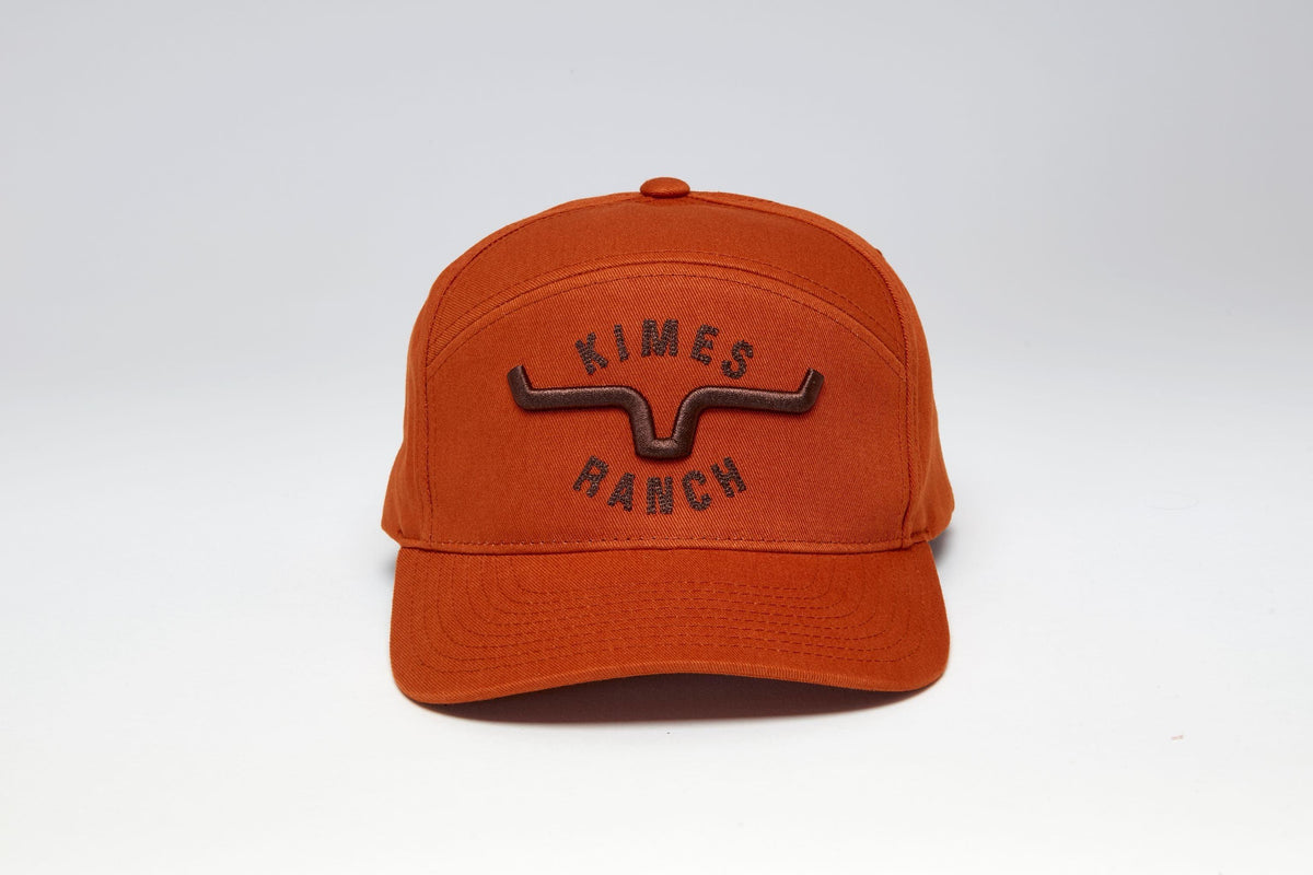 Kimes Ranch 66 burnt orange cap with embroidered Kimes Ranch logo; #color_burnt orange