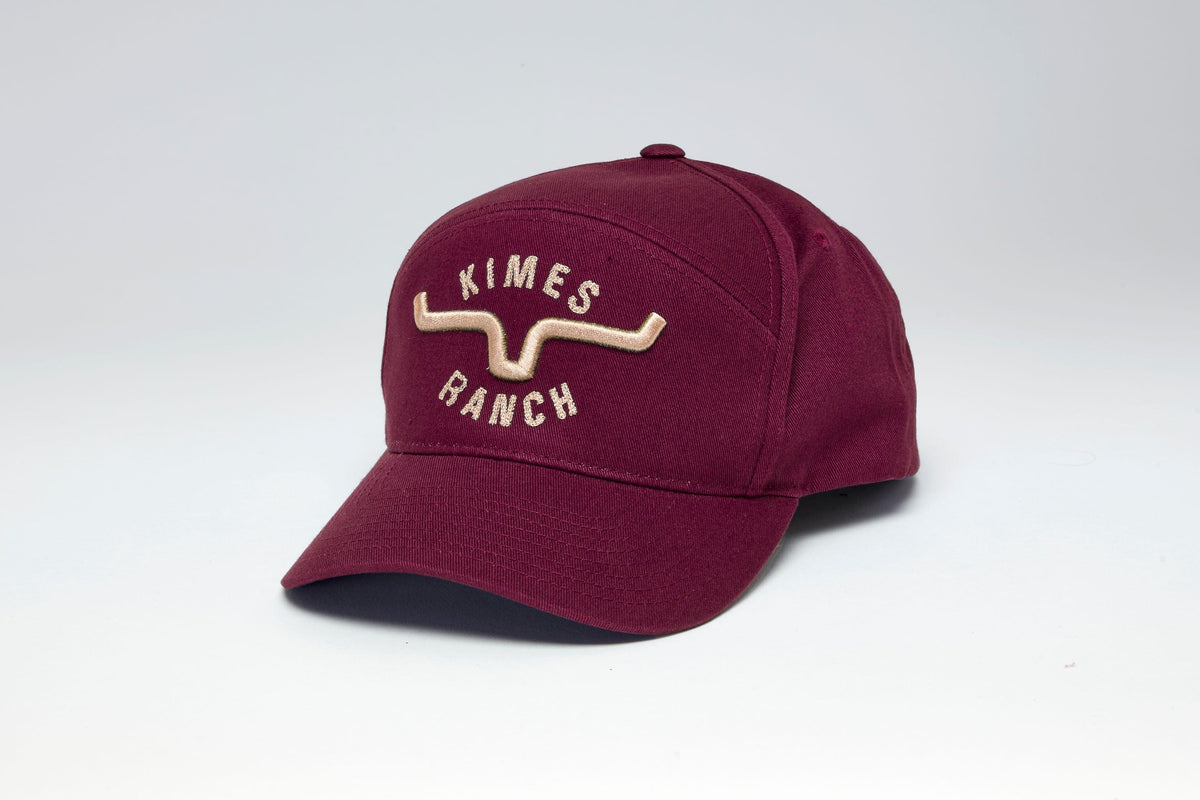 Kimes Ranch 66 Plum baseball cap with embroidered Kimes Ranch logo; #color_plum