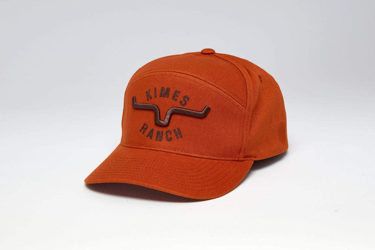 Kimes Ranch 66 Burnt Orange hat with embroidered Kimes Ranch logo; #color_burnt orange